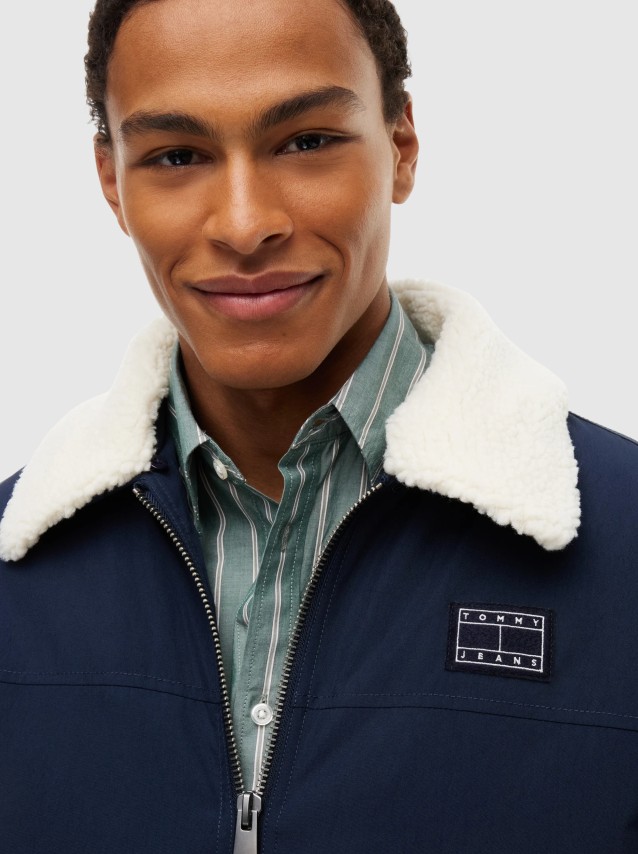 Casaco Tommy Jeans Homem Tjm Flag Aviator Jacket