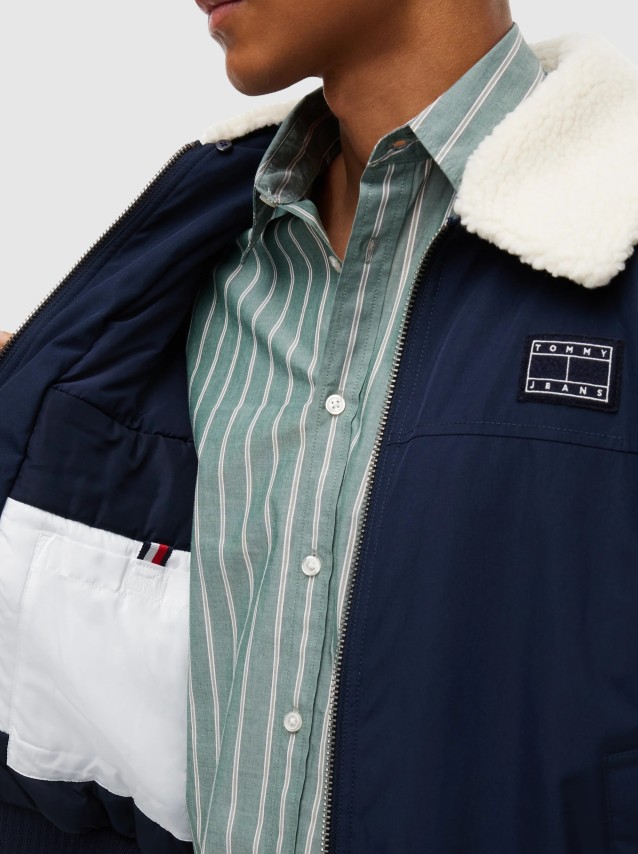Casaco Tommy Jeans Homem Tjm Flag Aviator Jacket