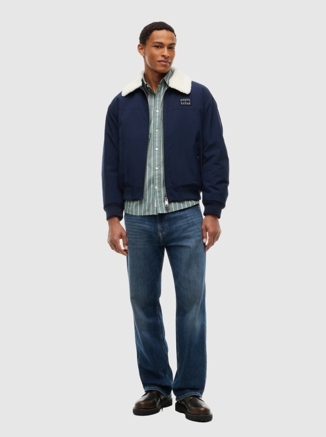 Casaco Tommy Jeans Homem Tjm Flag Aviator Jacket