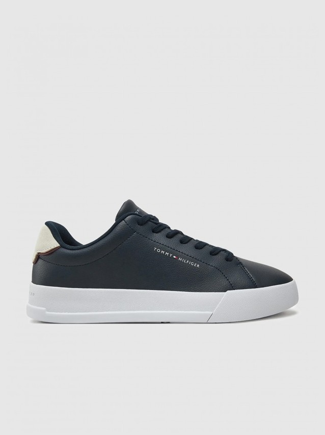 Sapatilha Tommy Hilfiger Homem Th Court Lth Detail Ess