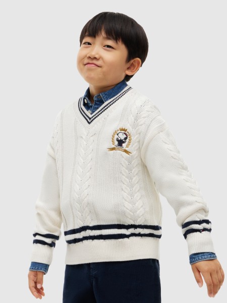 Camisola Tommy Hilfiger Menino Peanuts Cable Sweater Camisola Tommy Hilfiger Menino Peanuts Cable Sweater