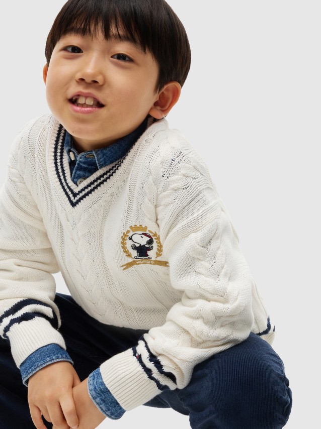 Camisola Tommy Hilfiger Menino Peanuts Cable Sweater