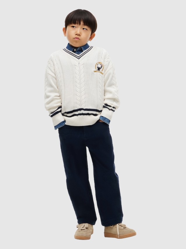 Camisola Tommy Hilfiger Menino Peanuts Cable Sweater