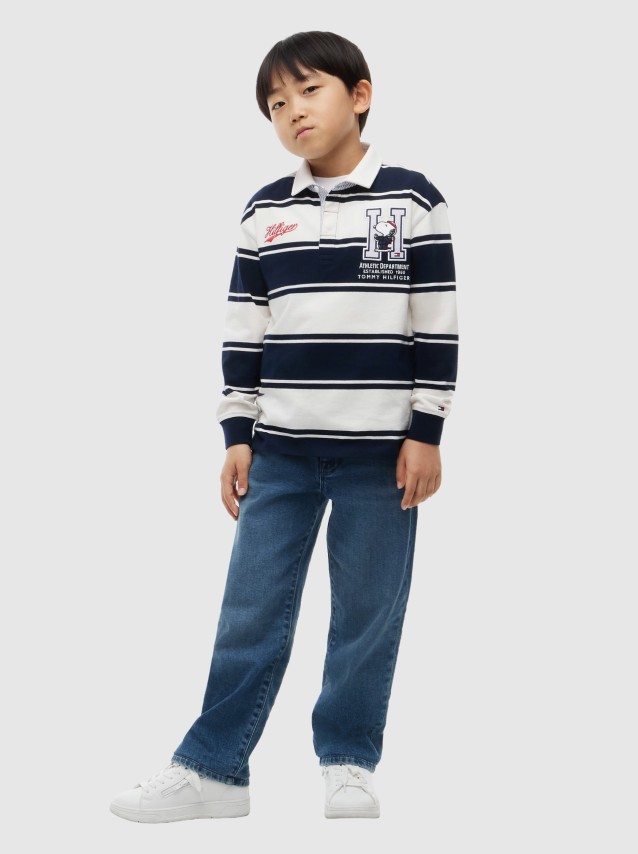 Polo Tommy Hilfiger Menino Peanuts Rugby Polo Ls