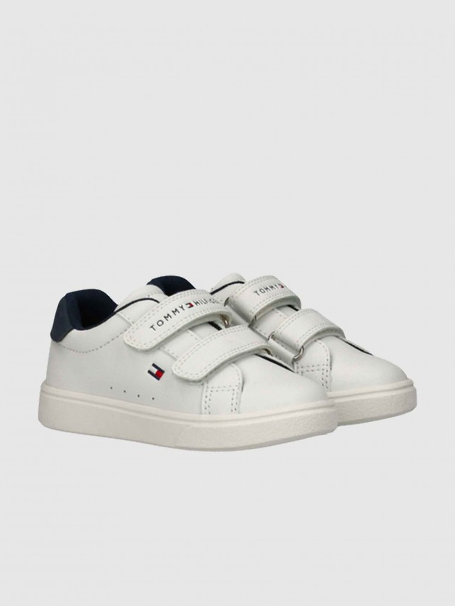 Sapatilha Tommy Hilfiger Menino Low Cut Velcro Sneaker White/blue