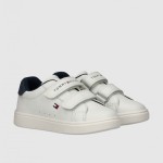 Sapatilha Tommy Hilfiger Menino Low Cut Velcro Sneaker White/blue