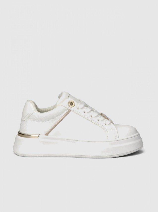 Sapatilha Tommy Hilfiger Menina Low Cut Lace-Up Sneaker White