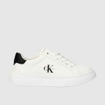 Sapatilha Calvin Klein Menino Low Cut Lace-Up Sneaker White/black