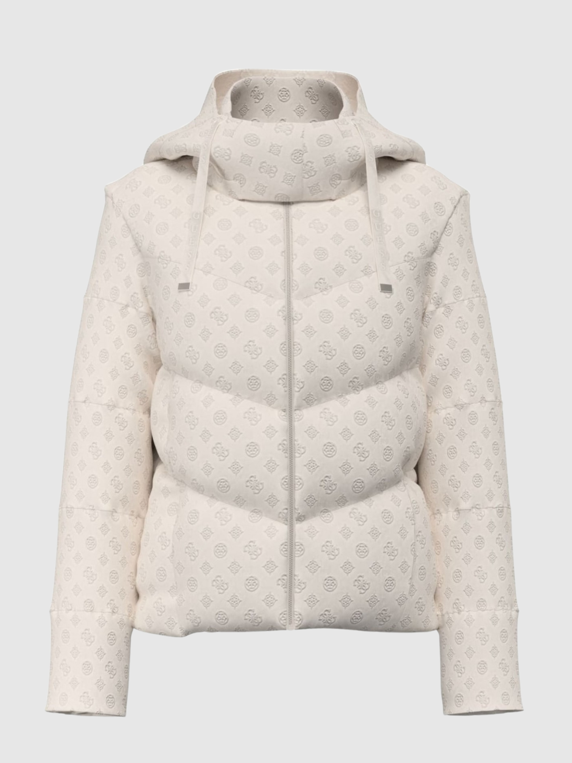 Kispo Guess Mulher New Daisy Crop Logo Puffer