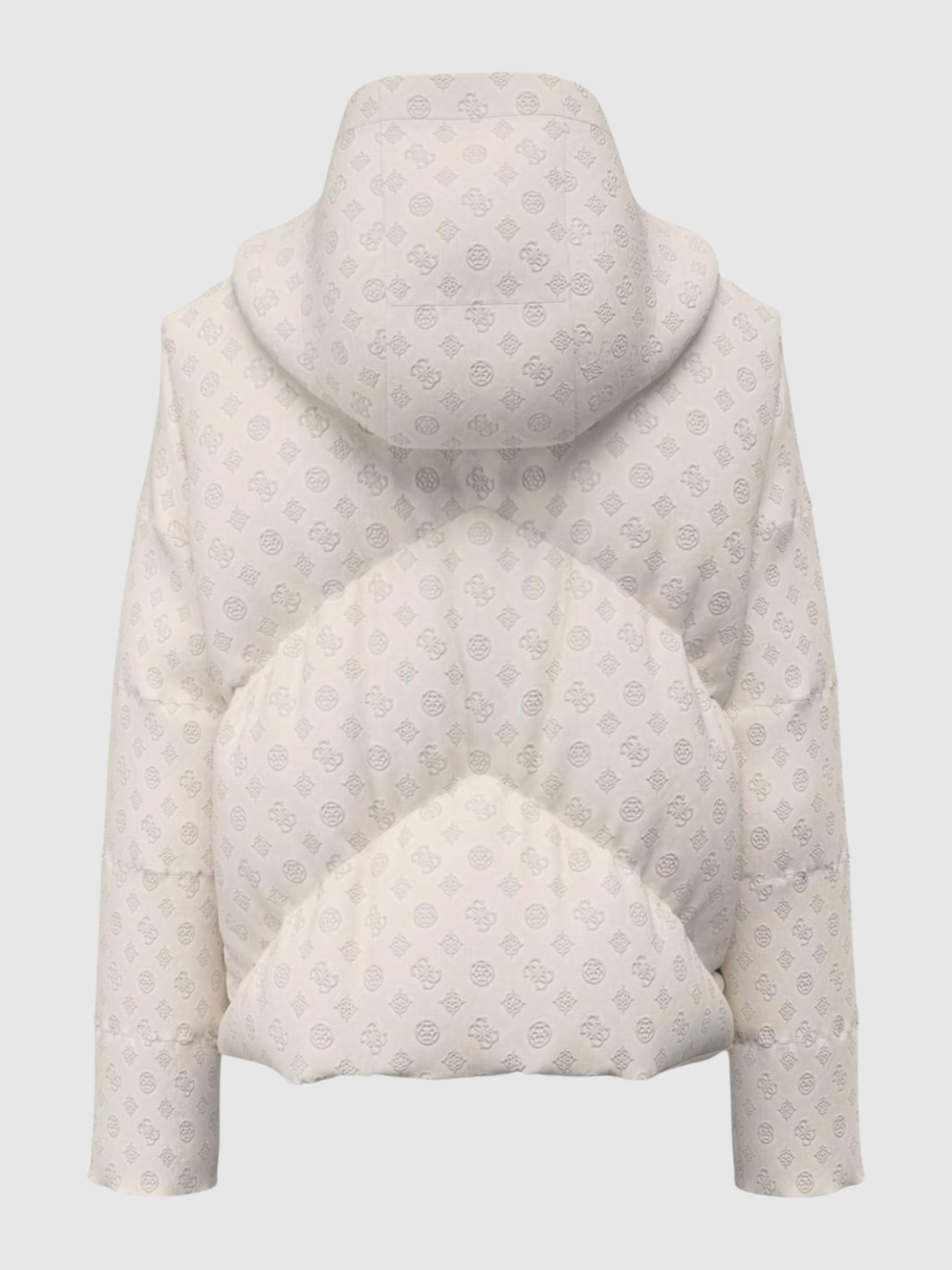 Kispo Guess Mulher New Daisy Crop Logo Puffer