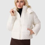 Kispo Guess Mulher New Daisy Crop Logo Puffer