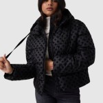 Kispo Guess Mulher New Daisy Crop Logo Puffer