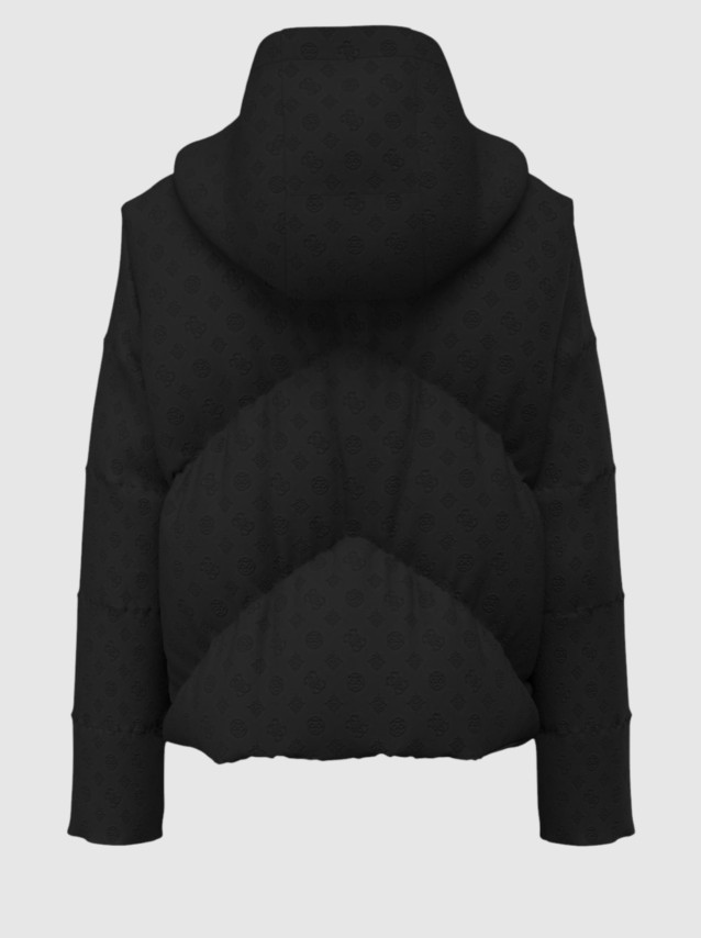 Kispo Guess Mulher New Daisy Crop Logo Puffer