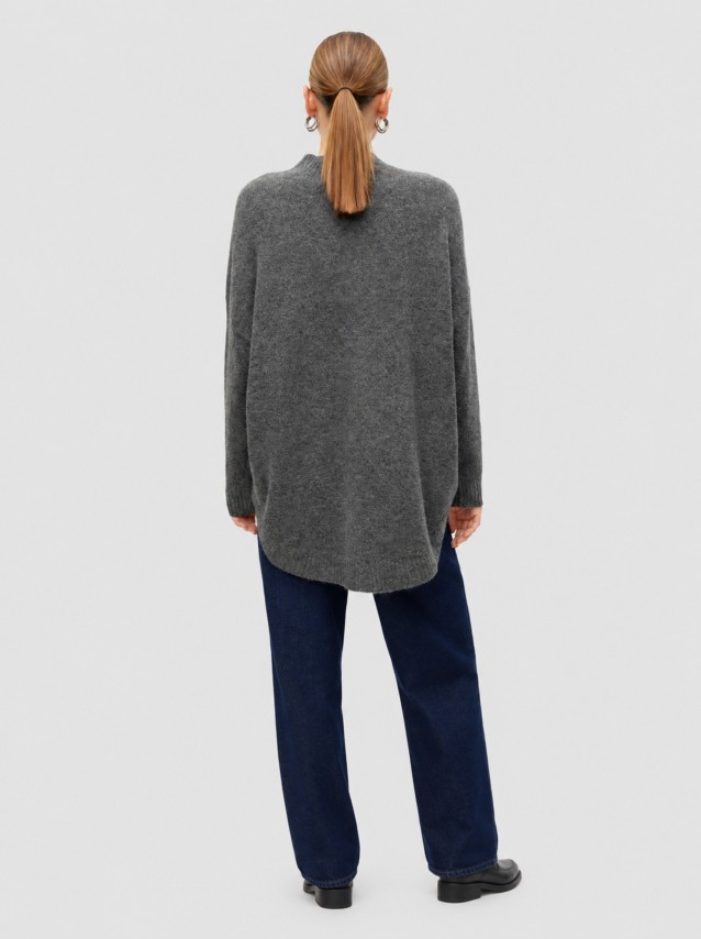 Camisola Vero Moda Mulher Vmplaza Ls Highnck Long Pullover Ga Noos