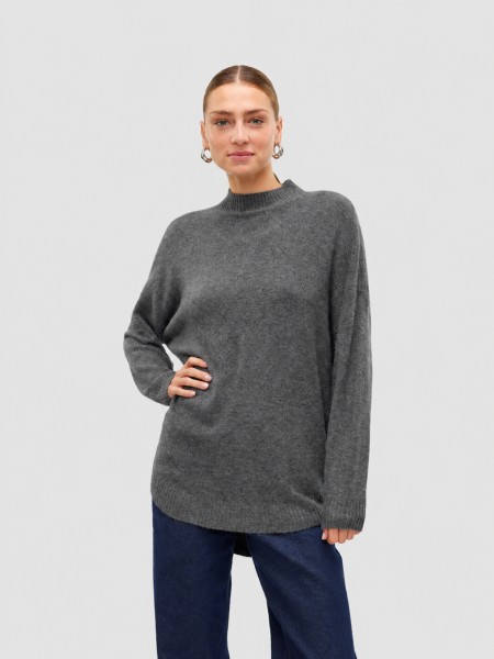 Camisola Vero Moda Mulher Vmplaza Ls Highnck Long Pullover Ga Noos Camisola Vero Moda Mulher Vmplaza Ls Highnck Long Pullover Ga Noos