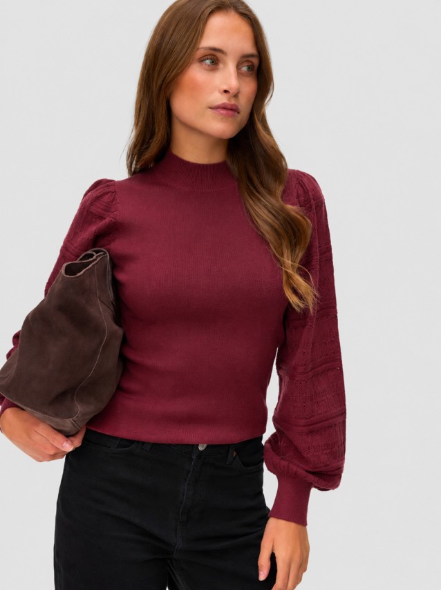 Camisola Vero Moda Mulher Vmnewlimone Ls Highneck Pullover Boo