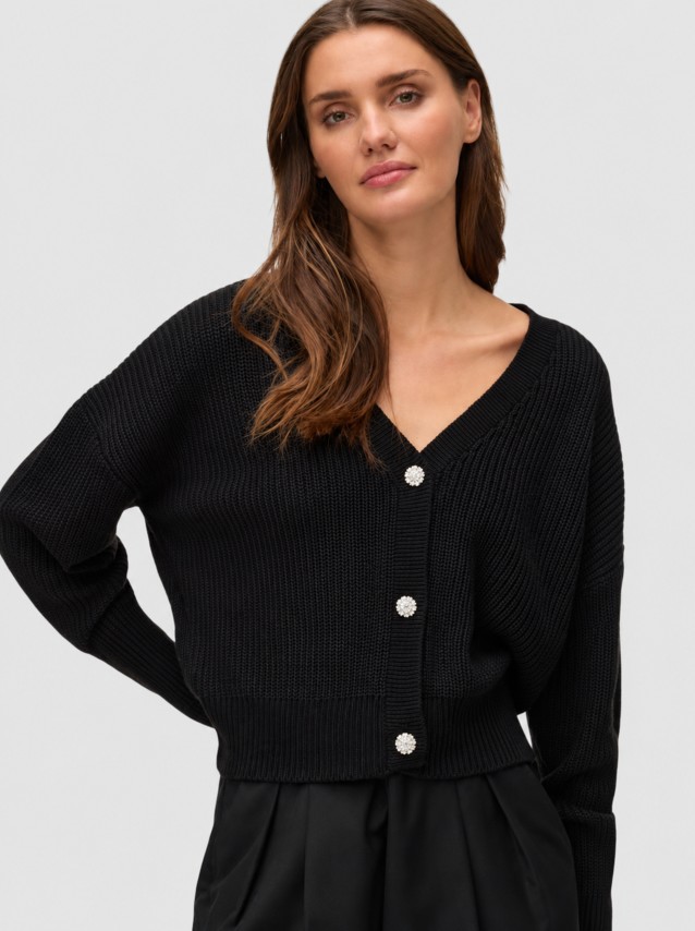 Casaco Vero Moda Mulher Vmlealight Ls V-Neck Jewel Cardigan Noos