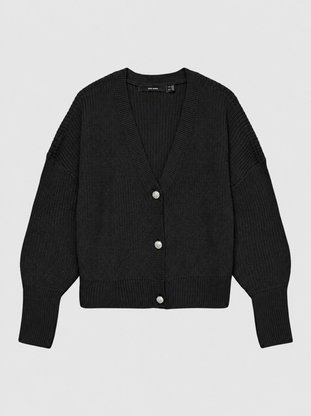 Casaco Vero Moda Mulher Vmlealight Ls V-Neck Jewel Cardigan Noos