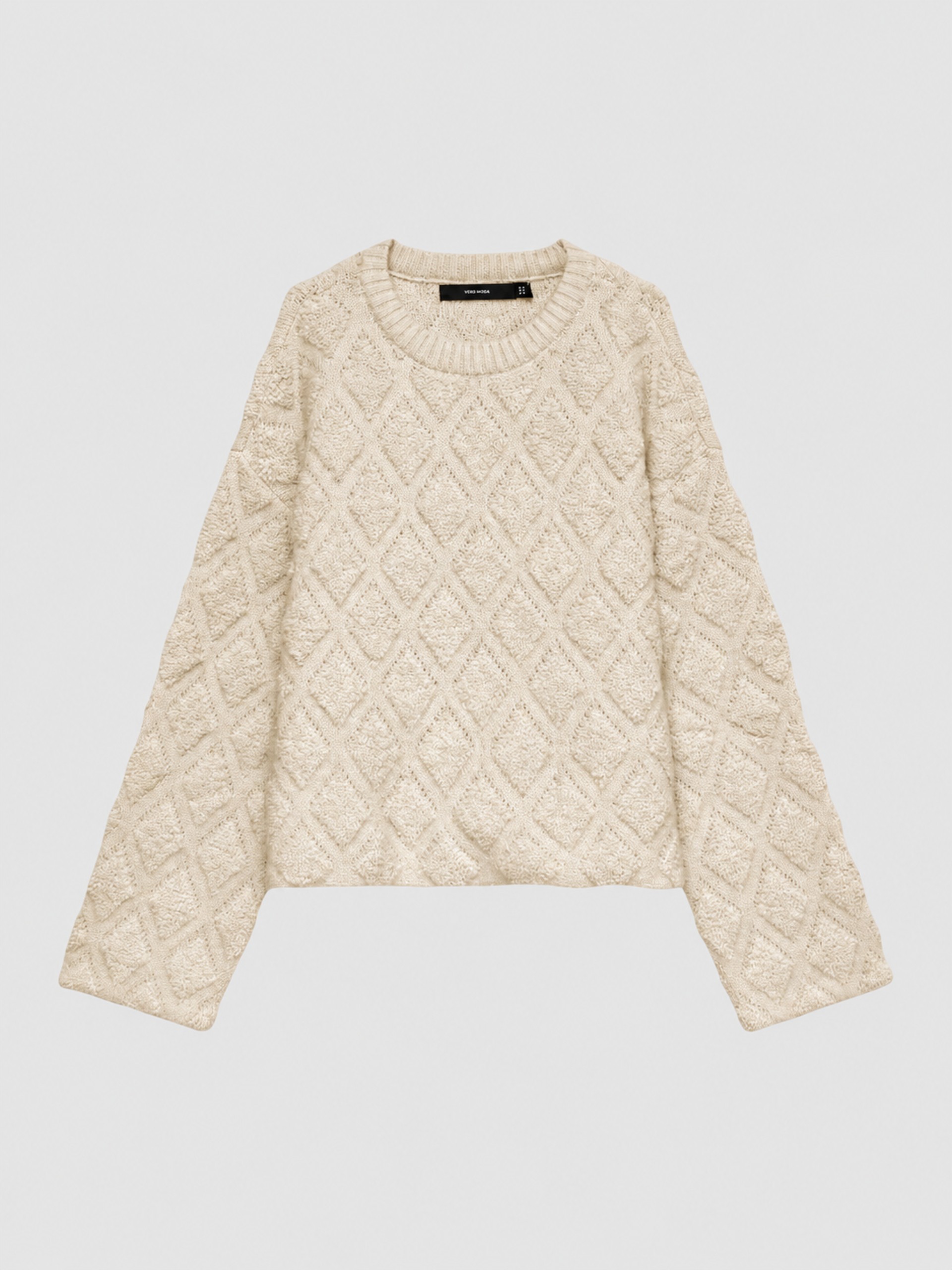 Camisola Vero Moda Mulher Vmargie Argyle Ls O-Neck Pullover