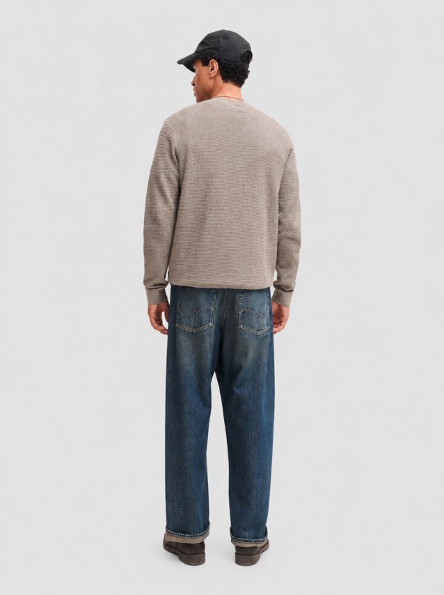 Camisola Jack & Jones Homem Jprbluriley Knit Crew Neck Ls Sn