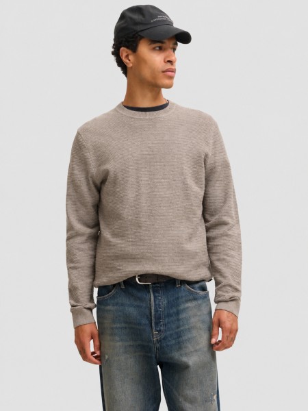 Camisola Jack & Jones Homem Jprbluriley Knit Crew Neck Ls Sn