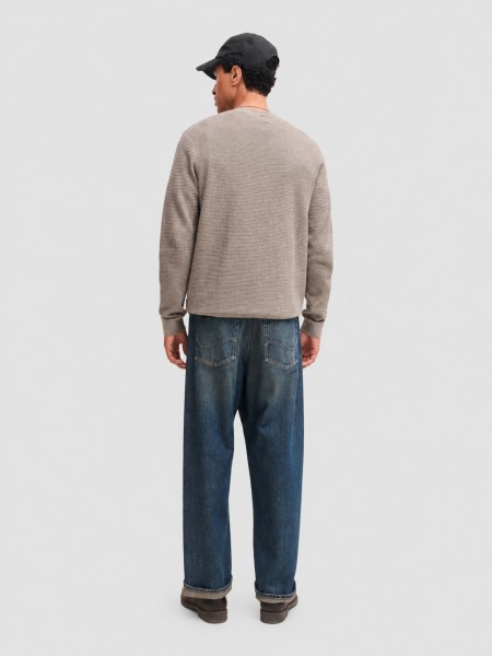 Camisola Jack & Jones Homem Jprbluriley Knit Crew Neck Ls Sn