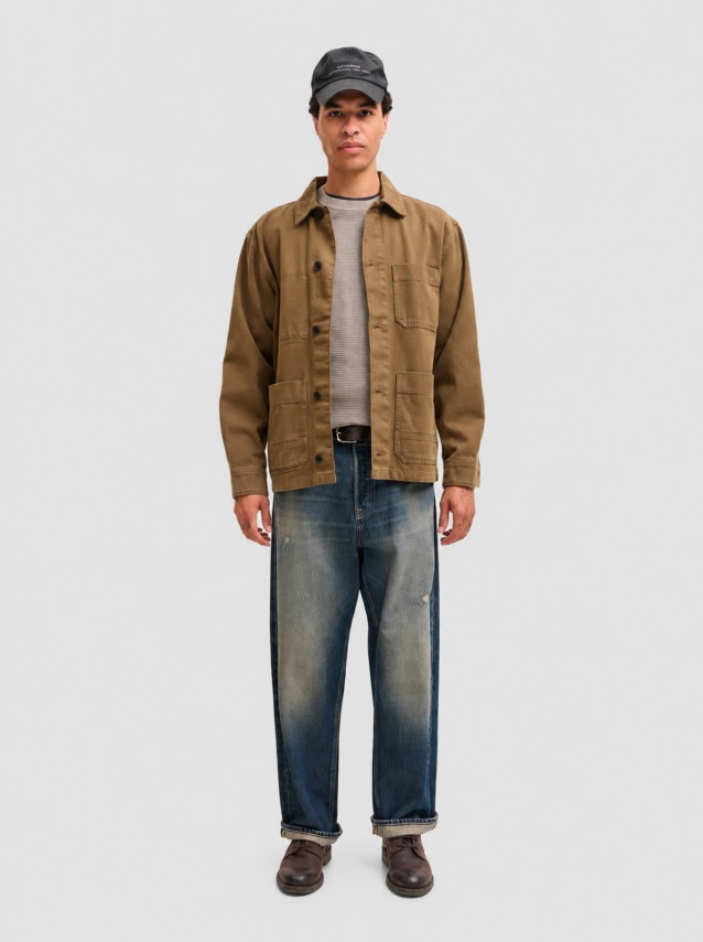 Camisola Jack & Jones Homem Jprbluriley Knit Crew Neck Ls Sn
