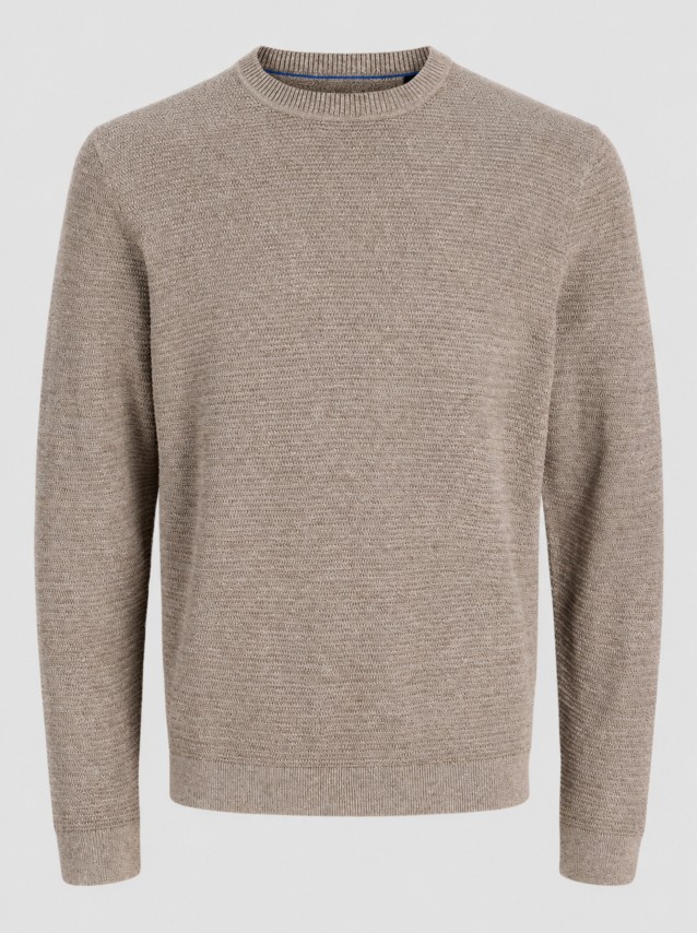 Camisola Jack & Jones Homem Jprbluriley Knit Crew Neck Ls Sn