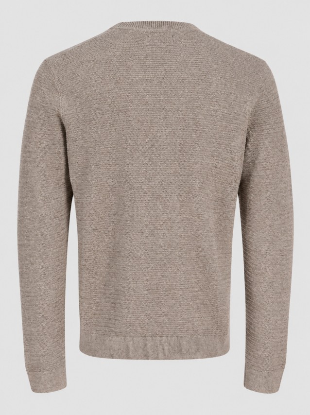 Camisola Jack & Jones Homem Jprbluriley Knit Crew Neck Ls Sn