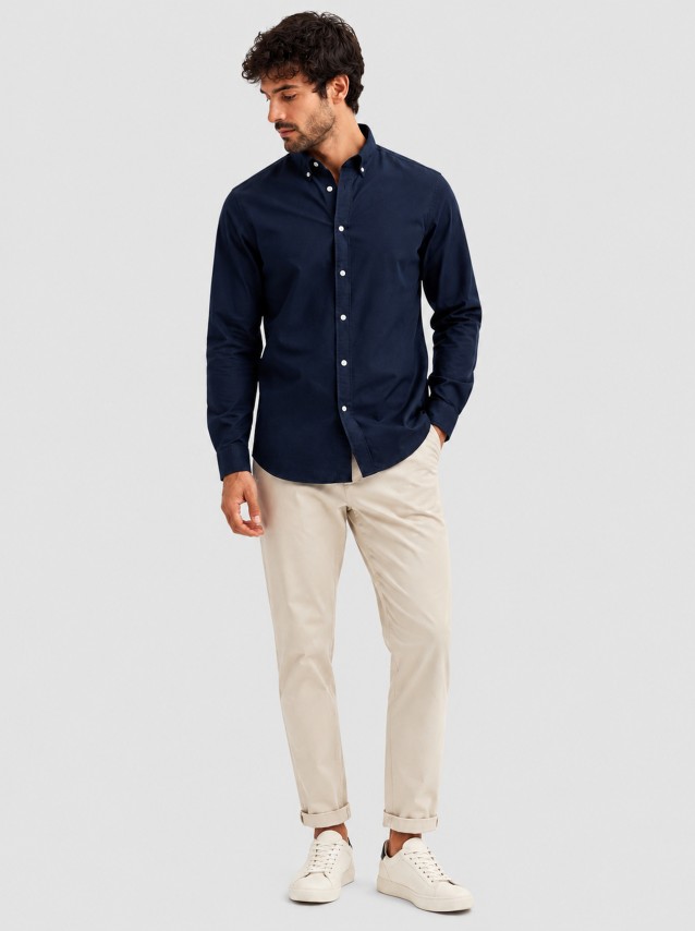 Camisa Jack & Jones Homem Jjoxford Detail Shirt L/s