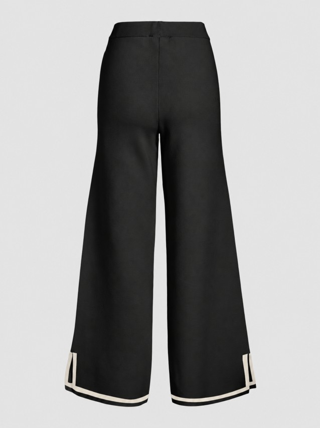 Calças Vila Mulher Visway Contrast Knit Pants/spi