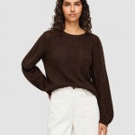 Camisola Vila Mulher Viliga Pointelle L/s O-Neck Top- Noos