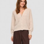 Casaco Vila Mulher Vituli V-Neck L/s Knit Cardigan/pb/rc