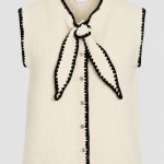 Colete Vila Mulher Viceleste S/l Tie Knit Top/rf