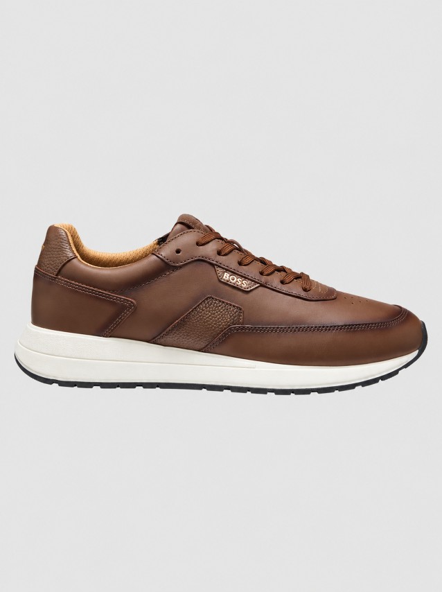 Sapatilha Boss Homem Leather Cow (10282422)