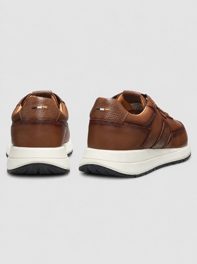 Sapatilha Boss Homem Leather Cow (10282422)