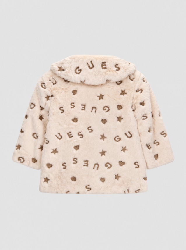 Casaco Guess Menina Faux Fur Ls Jacket W/zip