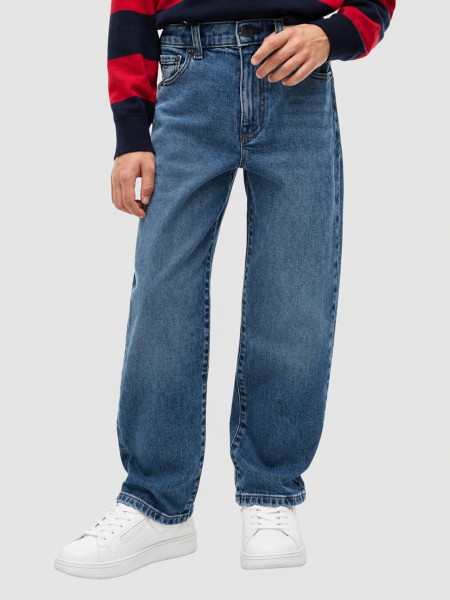 Jeans Tommy Hilfiger Menino Relaxed Vintage Blue Jeans Tommy Hilfiger Menino Relaxed Vintage Blue