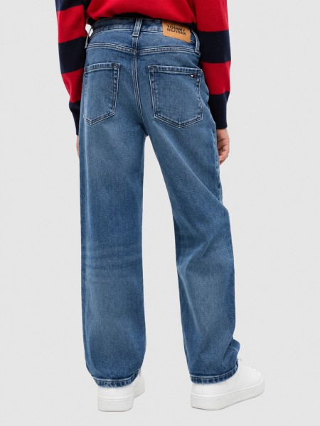 Jeans Tommy Hilfiger Menino Relaxed Vintage Blue Jeans Tommy Hilfiger Menino Relaxed Vintage Blue