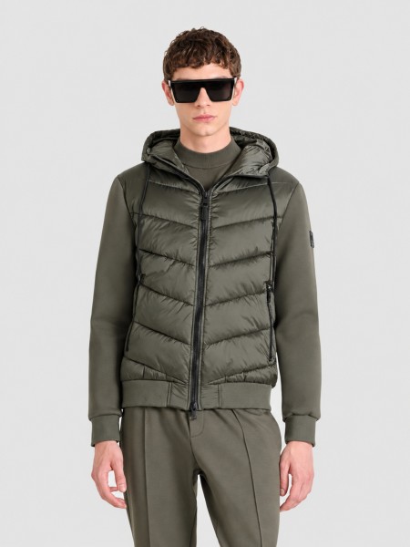 Casaco Antony Morato Homem Coat Slim Fit In Eco Padded Techno Fabric With Stretch Scuba Viscose Blen Casaco Antony Morato Homem Coat Slim Fit In Eco Padded Techno Fabric With Stretch Scuba Viscose Blen