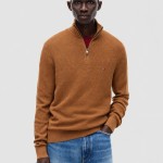 Polo Tommy Hilfiger Homem Pima Ctn Cash Structure Zip Mock