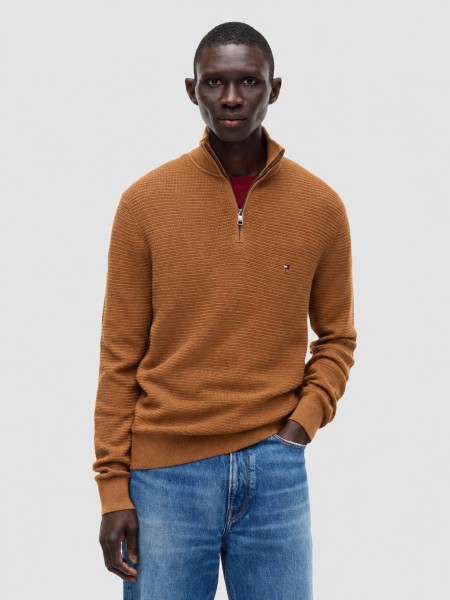 Polo Tommy Hilfiger Homem Pima Ctn Cash Structure Zip Mock Polo Tommy Hilfiger Homem Pima Ctn Cash Structure Zip Mock
