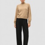 Camisola Vero Moda Mulher Vmleaf Ls High Neck Pullover Noos