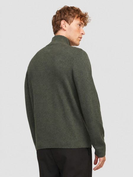 Camisola Jack & Jones Homem Jprblamilano Stitch Knit Half Zip Sn Camisola Jack & Jones Homem Jprblamilano Stitch Knit Half Zip Sn
