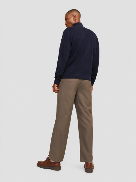 Camisola Jack & Jones Homem Jprblamilano Stitch Knit Half Zip Sn Camisola Jack & Jones Homem Jprblamilano Stitch Knit Half Zip Sn