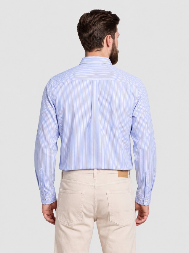 Camisa Jack & Jones Homem Jjeharvey Oxford L/s Shirt Noos