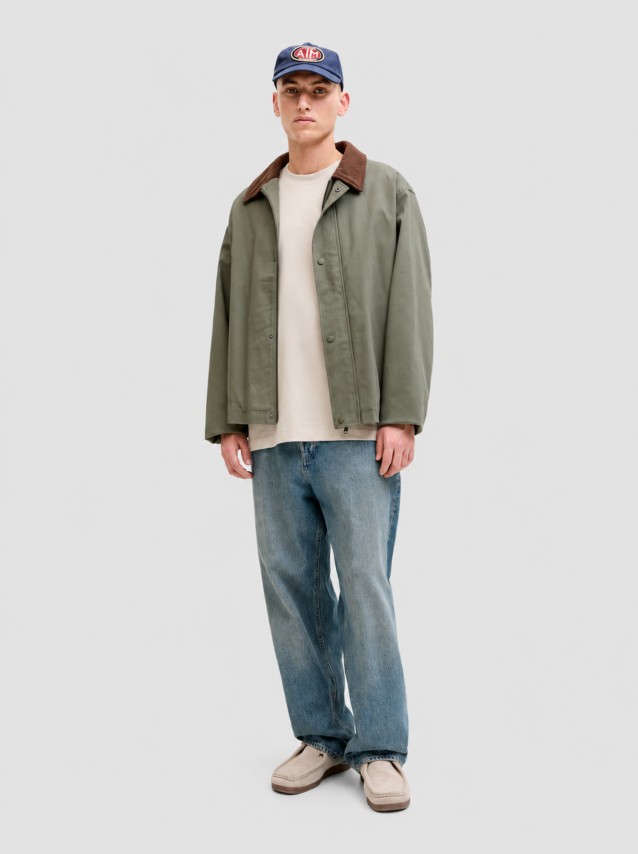 T-Shirt Jack & Jones Homem Jjebarron Tee Ss O-Neck Noos