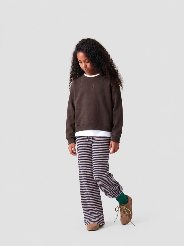 Sweatshirt Name It Menina Nkfnillina Ls Rlx Swe Bru Pb