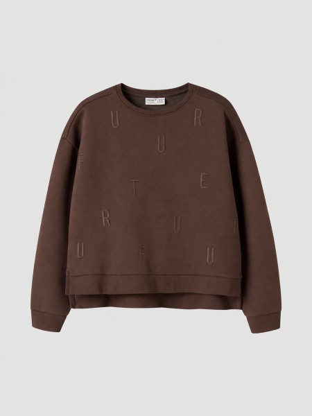 Sweatshirt Name It Menina Nkfnillina Ls Rlx Swe Bru Pb Sweatshirt Name It Menina Nkfnillina Ls Rlx Swe Bru Pb