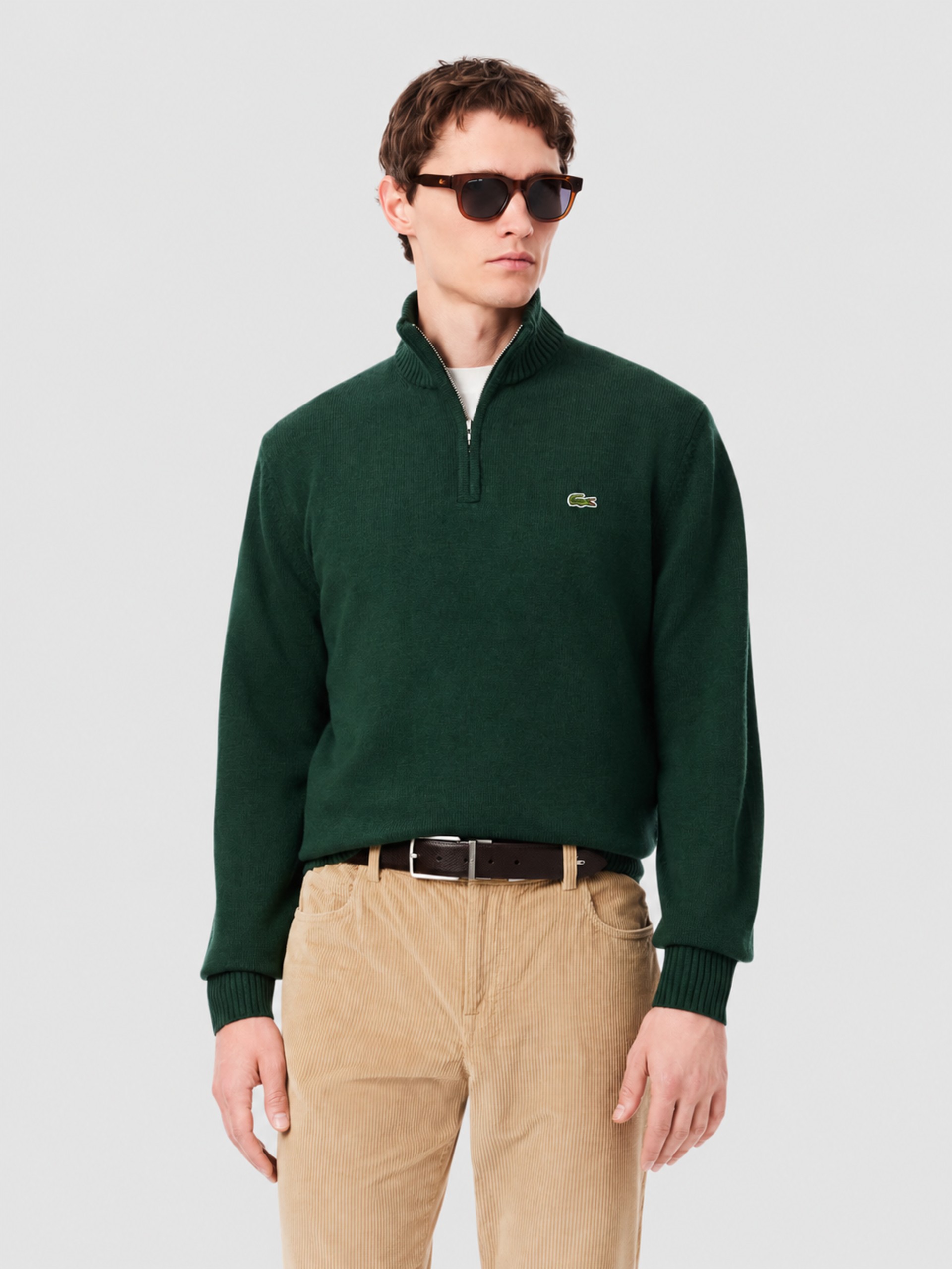 Camisola Lacoste Homem Half-Zip Sweaters Male Adult Sweater